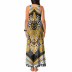 Aotearoa Iwi Ngati Whatua Personalised Tank Maxi Dress Maori Kowhaiwhai Pattern