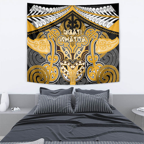 Aotearoa Iwi Ngati Whatua Tapestry Maori Kowhaiwhai Pattern