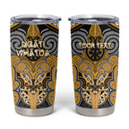 Aotearoa Iwi Ngati Whatua Personalised Tumbler Cup Maori Kowhaiwhai Pattern