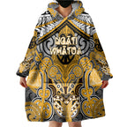 Aotearoa Iwi Ngati Whatua Personalised Wearable Blanket Hoodie Maori Kowhaiwhai Pattern