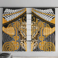 Aotearoa Iwi Ngati Whatua Window Curtain Maori Kowhaiwhai Pattern