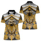 Aotearoa Iwi Ngati Whatua Personalised Women Polo Shirt Maori Kowhaiwhai Pattern