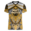 Aotearoa Iwi Ngati Whatua Personalised Women V-Neck T-Shirt Maori Kowhaiwhai Pattern