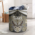 Aotearoa Iwi Waikato Tainui Laundry Basket Maori Kowhaiwhai Pattern