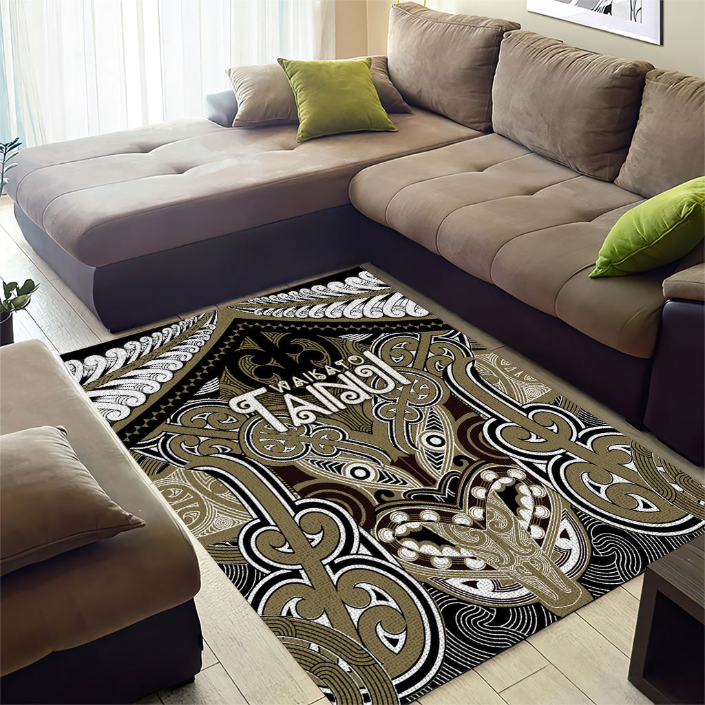 Aotearoa Iwi Waikato Tainui Area Rug Maori Kowhaiwhai Pattern