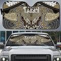 Aotearoa Iwi Waikato Tainui Auto Sun Shade Maori Kowhaiwhai Pattern