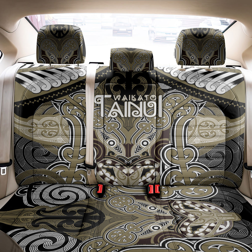 Aotearoa Iwi Waikato Tainui Back Car Seat Cover Maori Kowhaiwhai Pattern