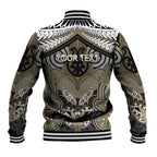 Aotearoa Iwi Waikato Tainui Personalised Baseball Jacket Maori Kowhaiwhai Pattern