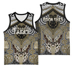 Aotearoa Iwi Waikato Tainui Personalised Basketball Jersey Maori Kowhaiwhai Pattern