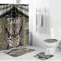 Aotearoa Iwi Waikato Tainui Bathroom Set Maori Kowhaiwhai Pattern