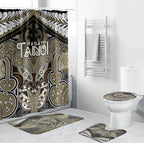 Aotearoa Iwi Waikato Tainui Bathroom Set Maori Kowhaiwhai Pattern