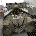 Aotearoa Iwi Waikato Tainui Bedding Set Maori Kowhaiwhai Pattern