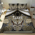 Aotearoa Iwi Waikato Tainui Bedding Set Maori Kowhaiwhai Pattern