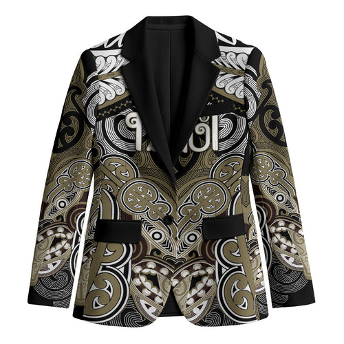 Aotearoa Iwi Waikato Tainui Personalised Blazer Maori Kowhaiwhai Pattern