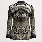 Aotearoa Iwi Waikato Tainui Personalised Blazer Maori Kowhaiwhai Pattern