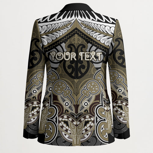 Aotearoa Iwi Waikato Tainui Personalised Blazer Maori Kowhaiwhai Pattern
