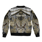 Aotearoa Iwi Waikato Tainui Personalised Bomber Jacket Maori Kowhaiwhai Pattern
