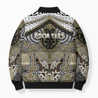 Aotearoa Iwi Waikato Tainui Personalised Bomber Puffer Jacket Maori Kowhaiwhai Pattern