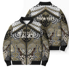 Aotearoa Iwi Waikato Tainui Personalised Bomber Puffer Jacket Maori Kowhaiwhai Pattern