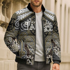 Aotearoa Iwi Waikato Tainui Personalised Bomber Puffer Jacket Maori Kowhaiwhai Pattern