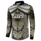 Aotearoa Iwi Waikato Tainui Personalised Button Sweatshirt Maori Kowhaiwhai Pattern