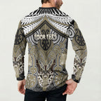 Aotearoa Iwi Waikato Tainui Personalised Button Sweatshirt Maori Kowhaiwhai Pattern