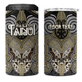 Aotearoa Iwi Waikato Tainui Personalised 4 in 1 Can Cooler Tumbler Maori Kowhaiwhai Pattern