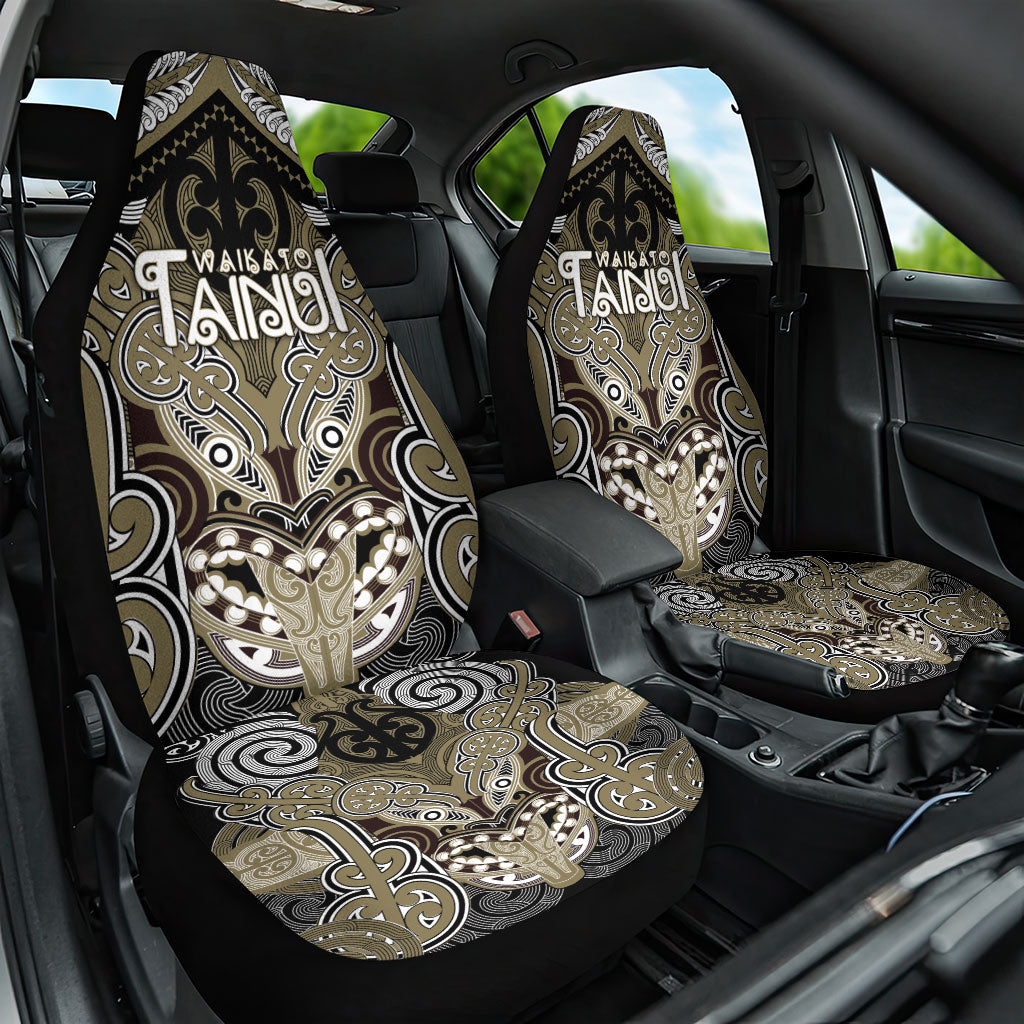 Aotearoa Iwi Waikato Tainui Car Seat Cover Maori Kowhaiwhai Pattern