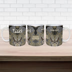 Aotearoa Iwi Waikato Tainui Personalised Ceramic Mug Maori Kowhaiwhai Pattern