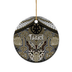 Aotearoa Iwi Waikato Tainui Personalised Ceramic Ornament Maori Kowhaiwhai Pattern