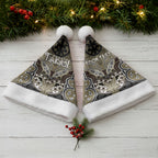 Aotearoa Iwi Waikato Tainui Personalised Christmas Santa Hat Maori Kowhaiwhai Pattern
