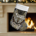 Aotearoa Iwi Waikato Tainui Personalised Christmas Stocking Maori Kowhaiwhai Pattern
