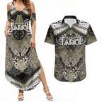 Aotearoa Iwi Waikato Tainui Personalised Couples Matching Summer Maxi Dress and Hawaiian Shirt Maori Kowhaiwhai Pattern
