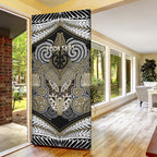 Aotearoa Iwi Waikato Tainui Personalised Door Cover Maori Kowhaiwhai Pattern
