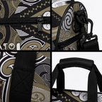 Aotearoa Iwi Waikato Tainui Duffle Bag Maori Kowhaiwhai Pattern