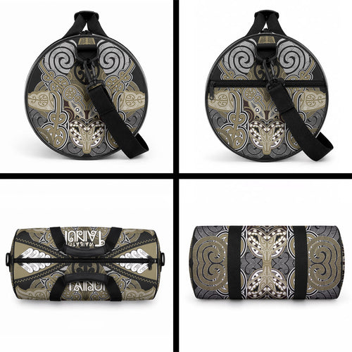 Aotearoa Iwi Waikato Tainui Duffle Bag Maori Kowhaiwhai Pattern