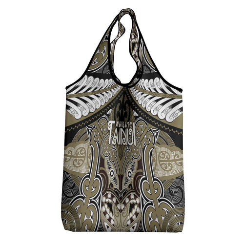 Aotearoa Iwi Waikato Tainui Grocery Bag Maori Kowhaiwhai Pattern