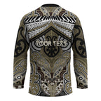 Aotearoa Iwi Waikato Tainui Personalised Hockey Jersey Maori Kowhaiwhai Pattern