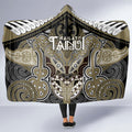 Aotearoa Iwi Waikato Tainui Hooded Blanket Maori Kowhaiwhai Pattern
