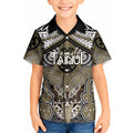 Aotearoa Iwi Waikato Tainui Personalised Kid Hawaiian Shirt Maori Kowhaiwhai Pattern