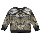 Aotearoa Iwi Waikato Tainui Personalised Kid Ugly Christmas Sweater Maori Kowhaiwhai Pattern