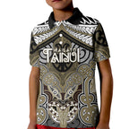 Aotearoa Iwi Waikato Tainui Personalised Kid Polo Shirt Maori Kowhaiwhai Pattern