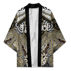Aotearoa Iwi Waikato Tainui Personalised Kimono Maori Kowhaiwhai Pattern