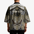 Aotearoa Iwi Waikato Tainui Personalised Kimono Maori Kowhaiwhai Pattern