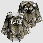 Aotearoa Iwi Waikato Tainui Personalised Kimono Sleeve Blouse Maori Kowhaiwhai Pattern