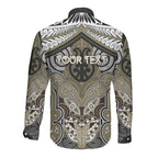 Aotearoa Iwi Waikato Tainui Personalised Long Sleeve Button Shirt Maori Kowhaiwhai Pattern