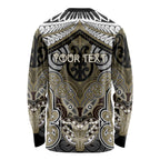 Aotearoa Iwi Waikato Tainui Personalised Long Sleeve Shirt Maori Kowhaiwhai Pattern