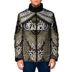 Aotearoa Iwi Waikato Tainui Personalised Padded Jacket Maori Kowhaiwhai Pattern