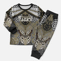 Aotearoa Iwi Waikato Tainui Personalised Christmas Pajama Set Maori Kowhaiwhai Pattern