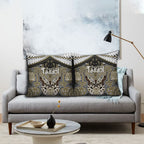 Aotearoa Iwi Waikato Tainui Pillow Cover Maori Kowhaiwhai Pattern